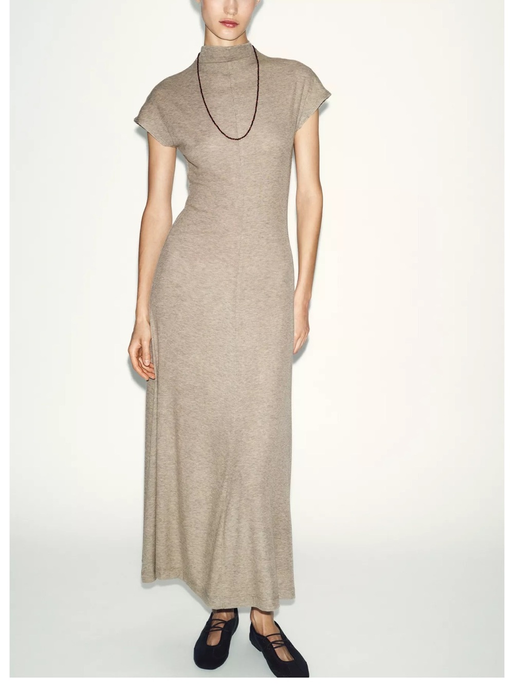 Zara Maxi high neck dress